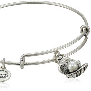 Alex and Ani Pearl and Clam Adjustiable Bracelet